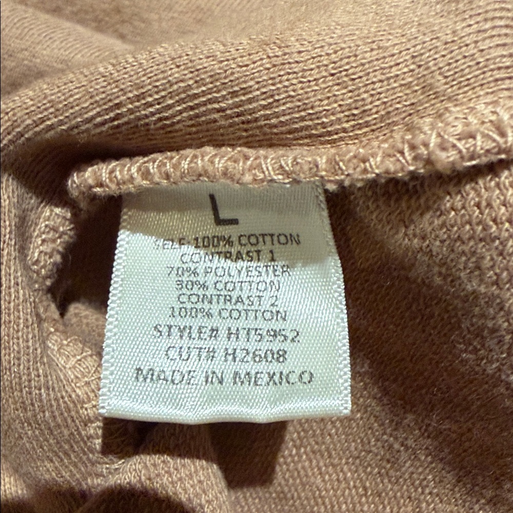 J.Her Neutral Beige Striped Patchwork Pullover Sweatshirt - Picture 5 of 6